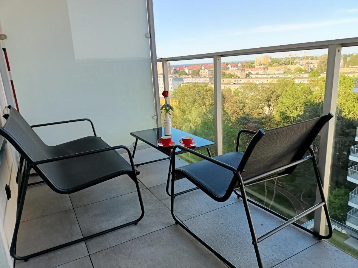 Nowoczesny Apartament Z Widokiem Na Morze Lägenhet Gdańsk Exteriör bild